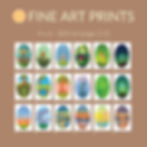 Thumbnail: 4x6 prints, tiny mushrooms, hobbit holes, trees, fairy lights, magical realism, original art, high quality, minnesota artist,