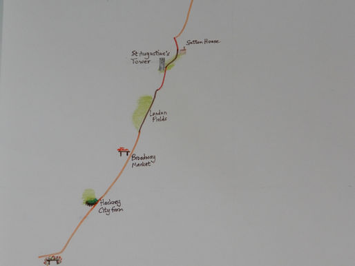 Map and Directions for The Black Path