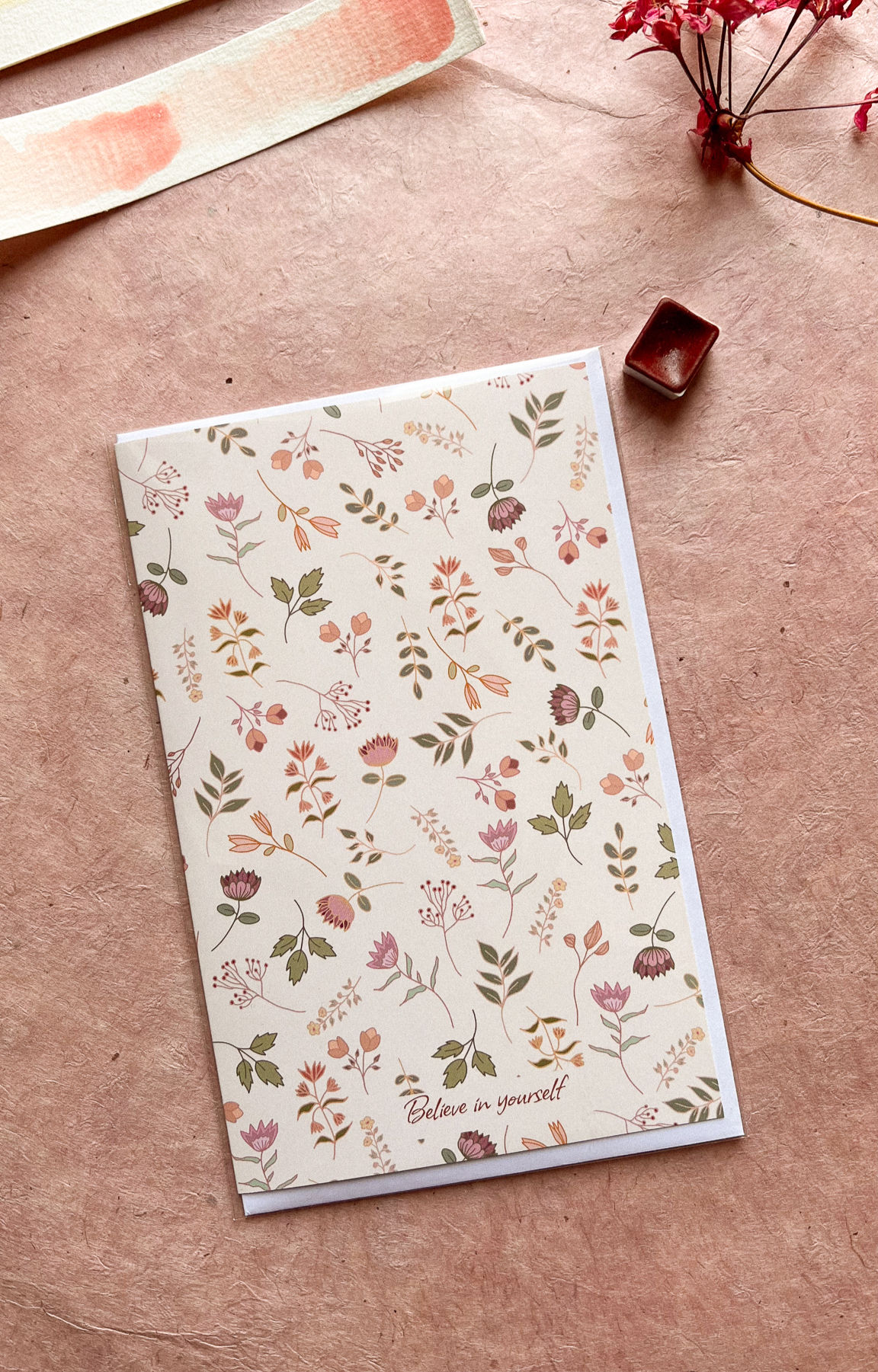 carte believe in yourself - carte verticale