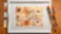 How To Paint An Abstract Painting With Turmeric Ink And Homemade Inks-framed