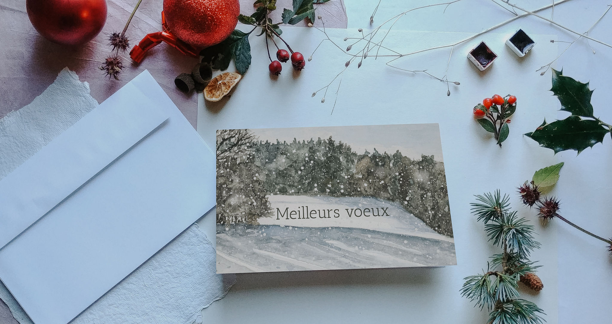 best wishes - horizontal card