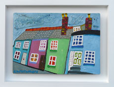 Duke Street Padstow, oil original by Julian Christophers available at The Picture House Gallery, Padstow.