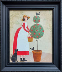 Companions, acrylic original by Jane Winton, available at The Picture House Gallery, Padstow.