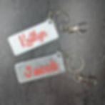 Thumbnail: Fredericktown Freddies Silver Glitter Keychains