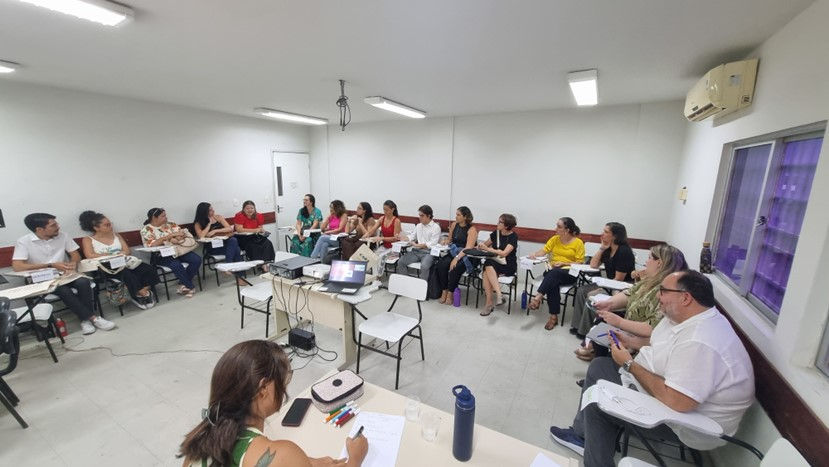 Participants seated in a circle for qualitative research