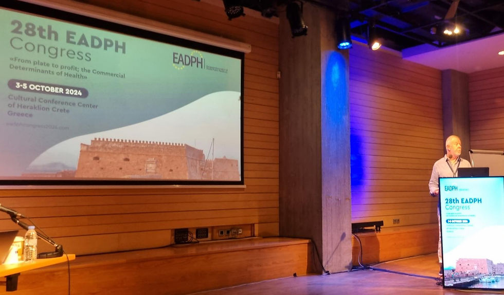 Speaker at the 28th EADPH Congress presentation in Greece