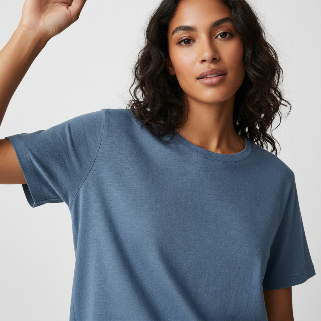 Linen Blend T Shirt