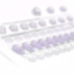 boceto de una consola de sintetizador mostrando los fader colores violeta que se vean solo