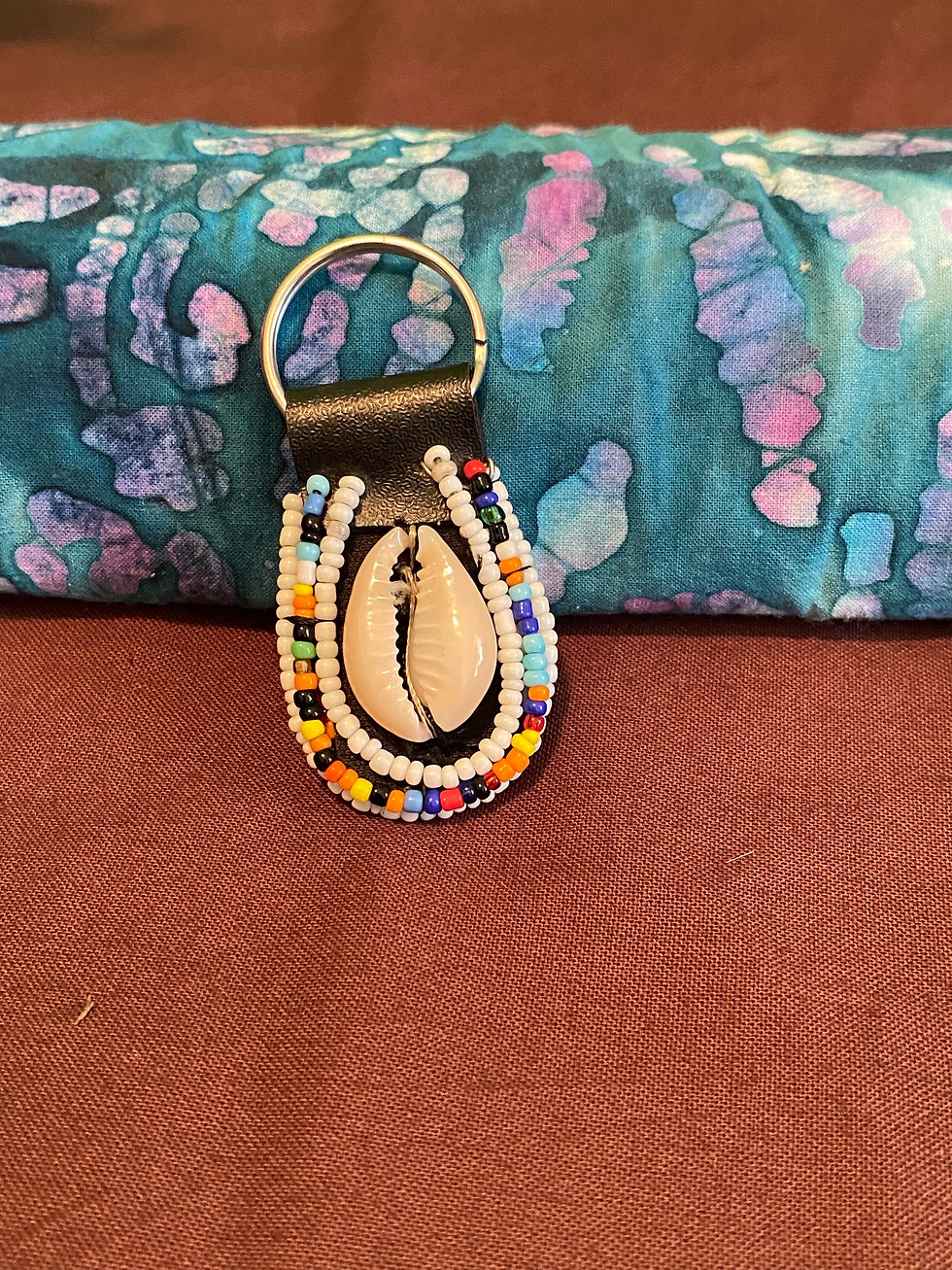 Thumbnail:  Beaded Cowrie Key Chain