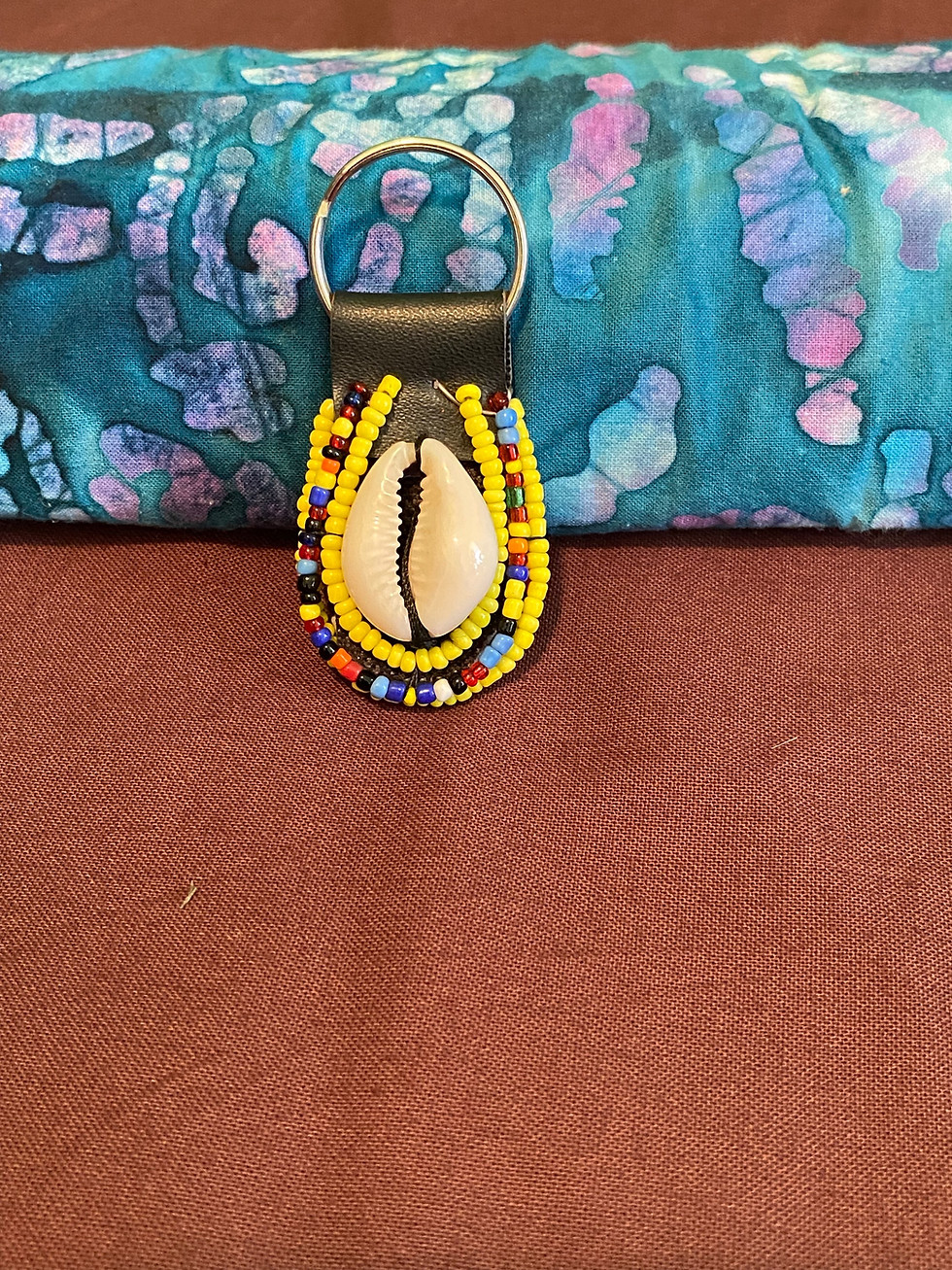 Thumbnail:  Beaded Cowrie Key Chain