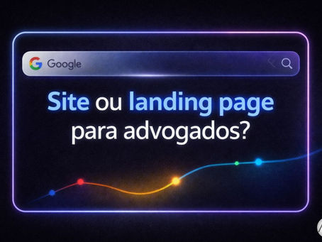 Site ou landing page para advogados com referência ao Google e SEO jurídico