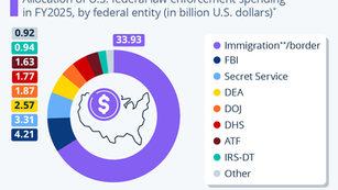 Most Law Enforcement Funds Are Going to Immigration & Border