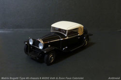 Matrix Bugatti Type 46 chassis # 46293 V
