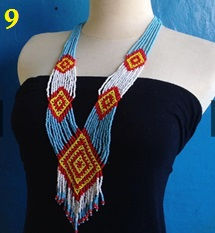 Thumbnail: F33 - DAYAK BORNEO BEADED NECKLACE (INDONESIAN ETNICAL HANDICRAFTS)