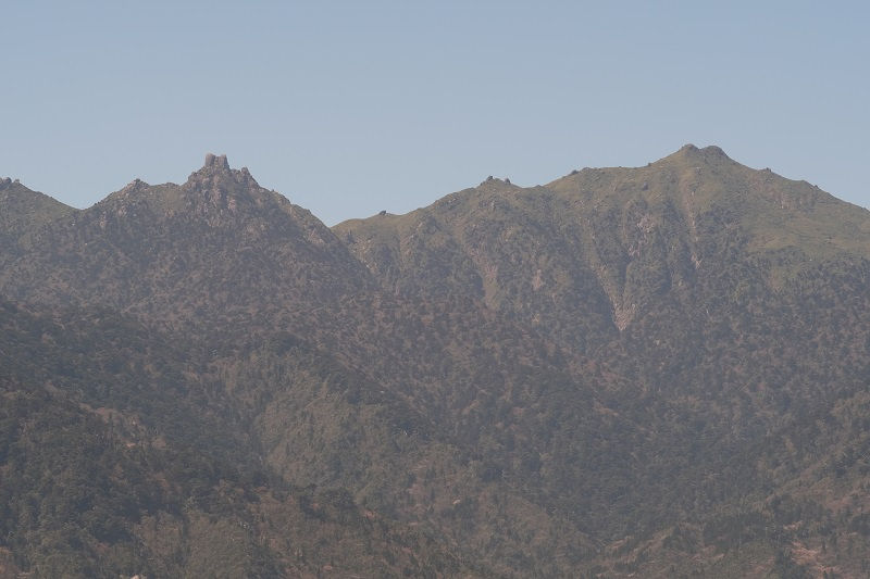 屋久島宮之浦岳と翁岳