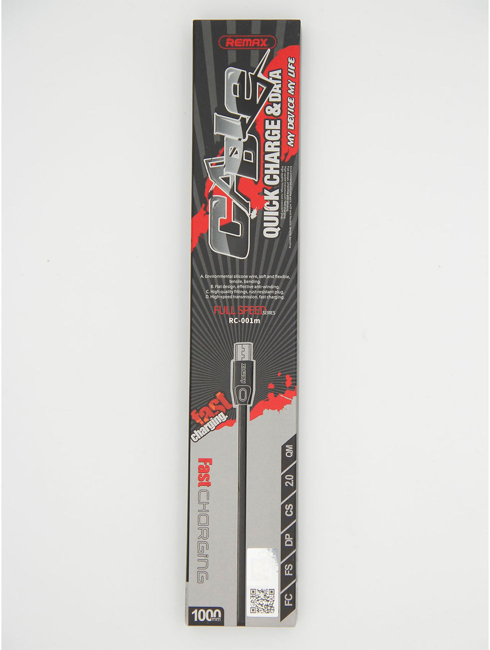 Миниатюра: Зарядный кабель Micro-Usb Fast charging 1м Remax
