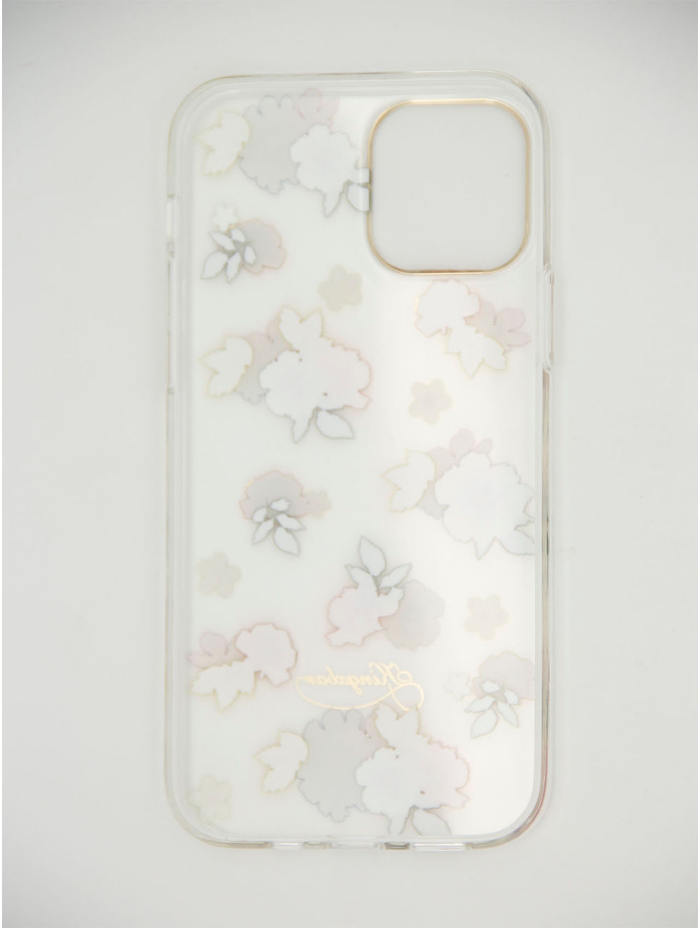 Миниатюра: Чехол для iPhone 12 (6.1) Kingxbar прозрачный пластик с цветочками