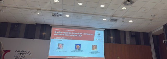 Ofisimizin Kurucusu Burcu Turgut Kestek, İtalya'nın Milano kentinde düzenlenen IBA Dava Komitesinin Uluslararası Özel Hukuk konulu Konferansı'na katılmıştır.