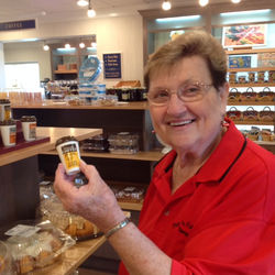 10-Carol likes the salt & pepper shakers.JPG