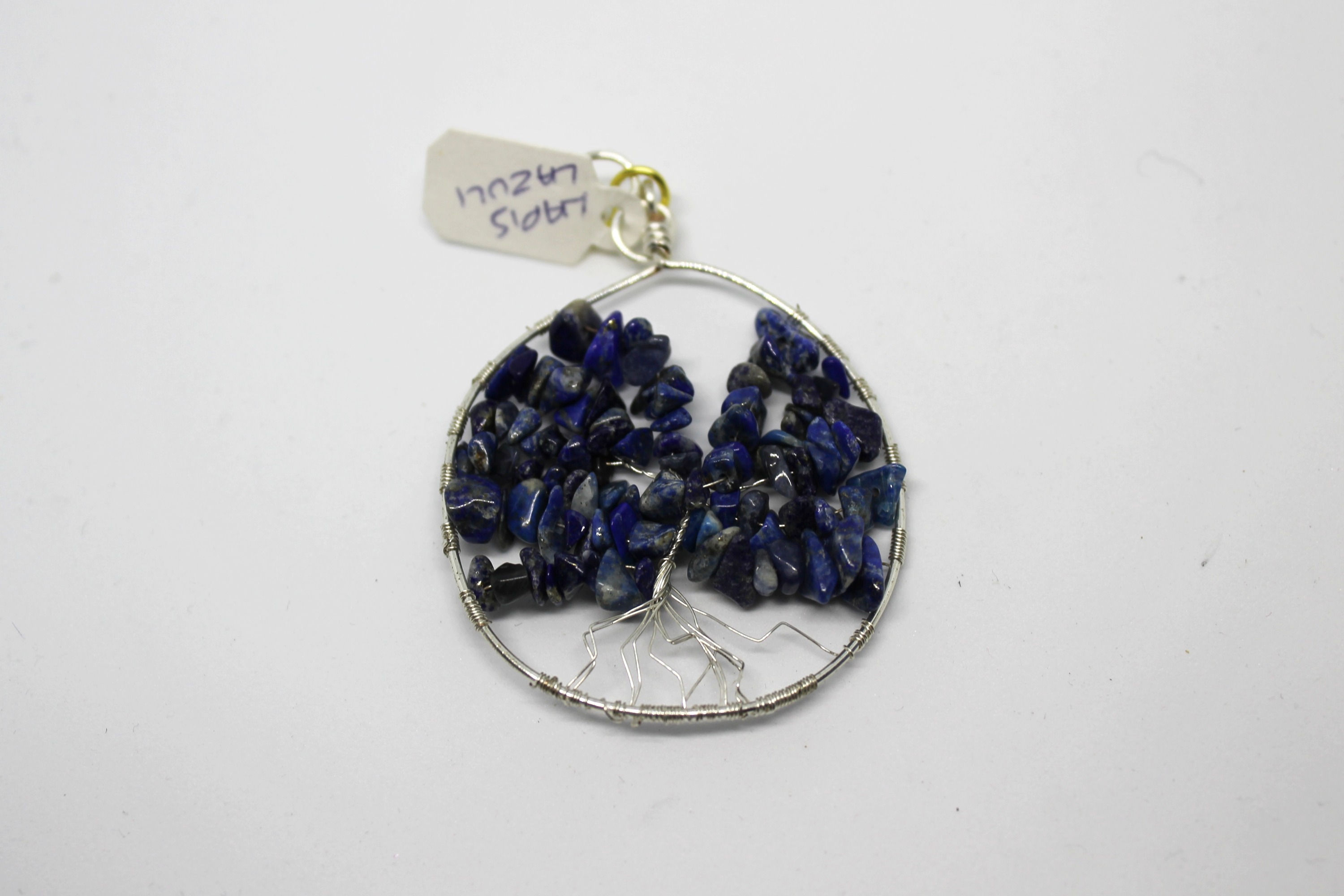 Lapis lazuli tree of life pendant