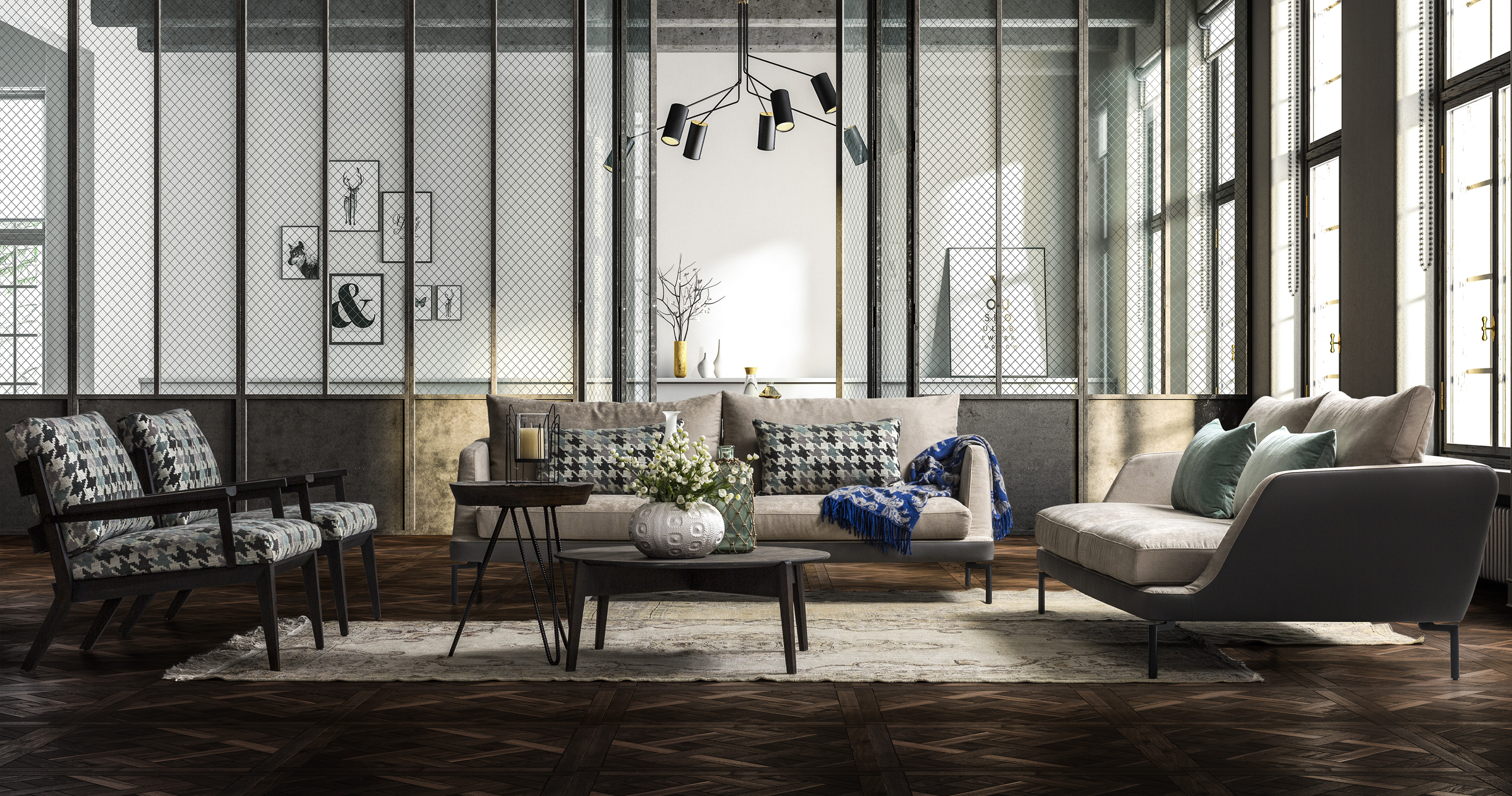 capetown sofa with ege armchairs