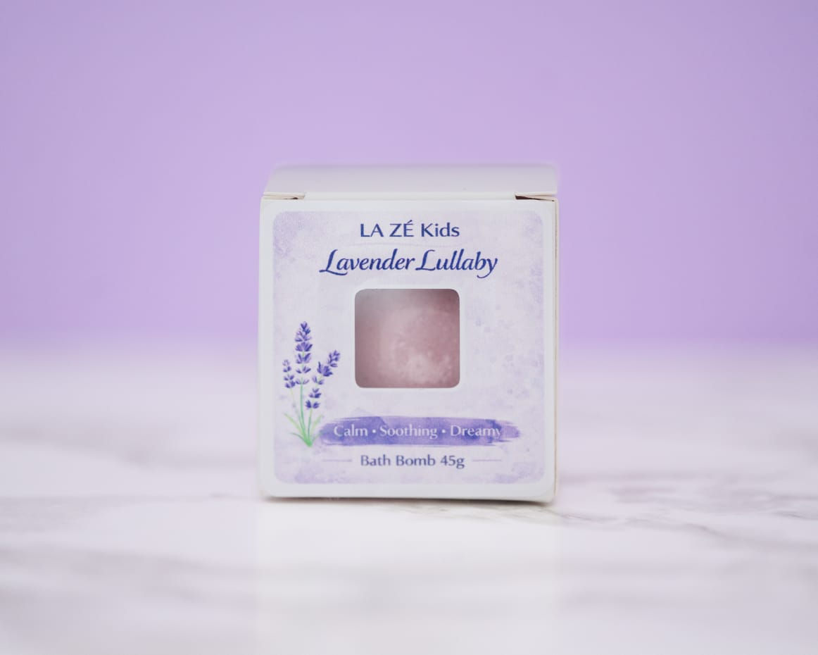 La Zé Kids Luxury Bath Bomb – Lavender Lullaby (45 g)