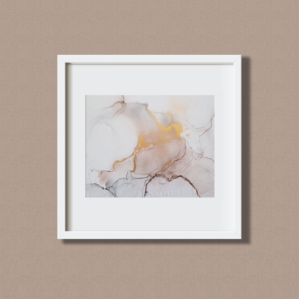 Cuadro único tintas al alcohol - Atardecer 4