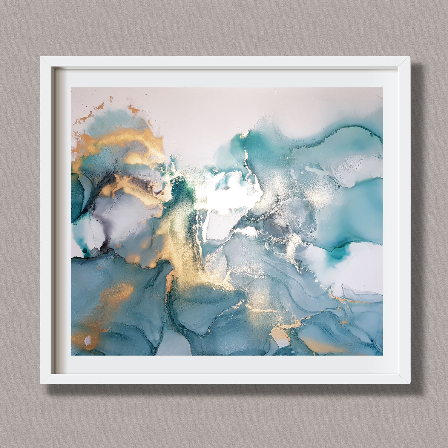 Cuadro único tintas al alcohol - Caribe XL 4