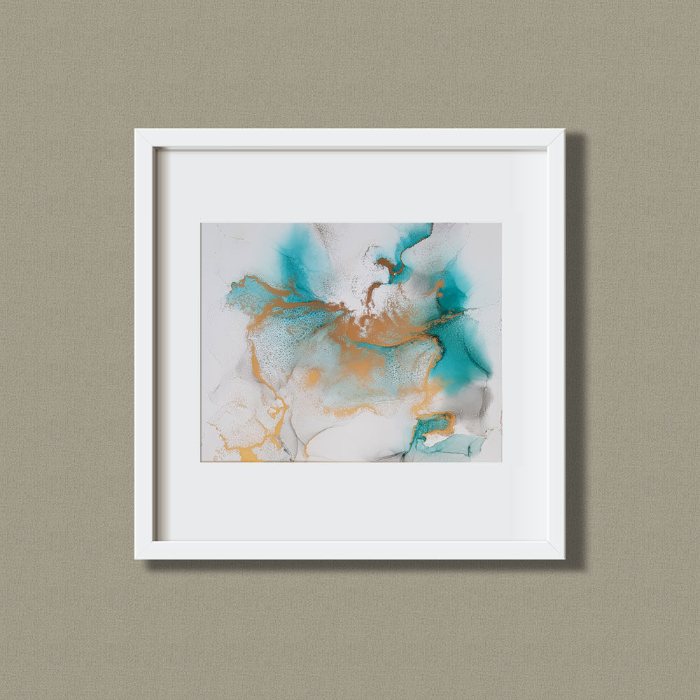 Cuadro único tintas al alcohol - Caribe 3