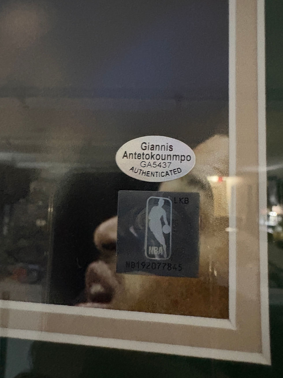Thumbnail: Milwaukee Bucks Giannis Antetokounmpo Framed Signed Photo DOUBLE Authenticated
