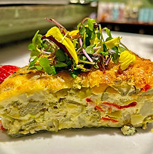 Spinach Crusted Quiche