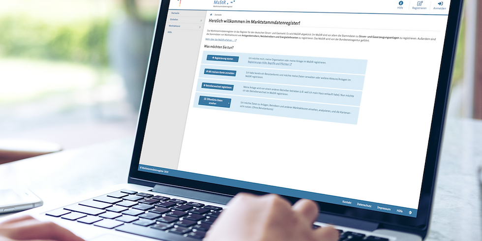 Informationsveranstaltung zum Marktstammdatenregister