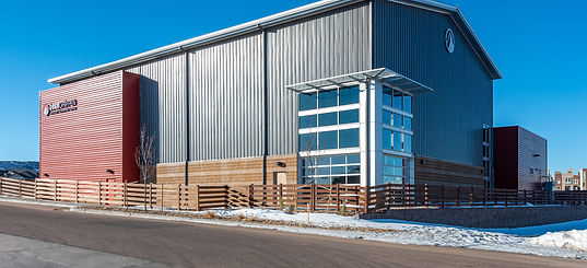 Ubergrippen Indoor Climbing Crag exterior metal building
