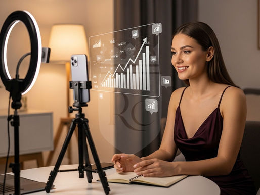 woman streaming online with visible earnings dashboard showing how to make money with camming
