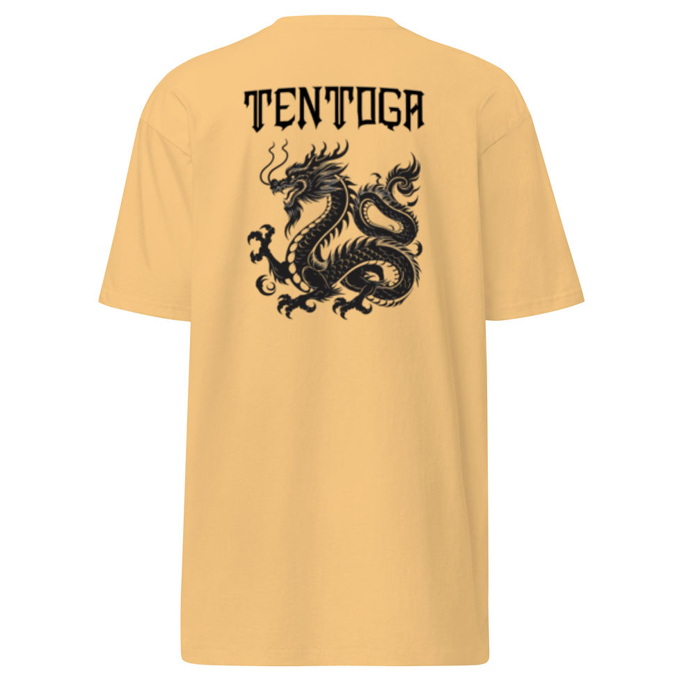 Thumbnail: Heavyweight T-Shirt Tentoga Draconic Design