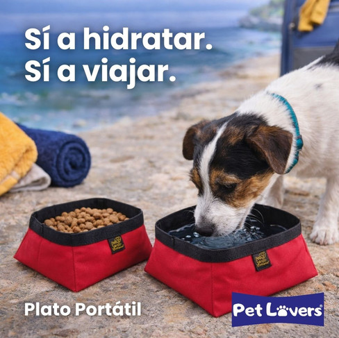 Comedero y Bebedero Portátil Pet Lovers®