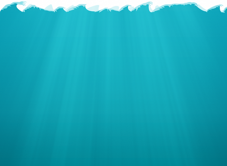在海底