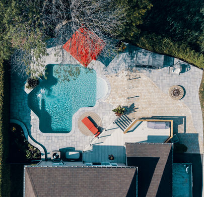 pavé uni, paysagement, aménagement paysager.