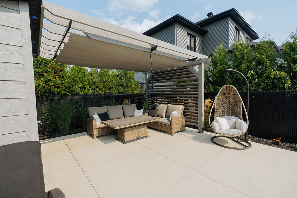 Un patio personnalisé