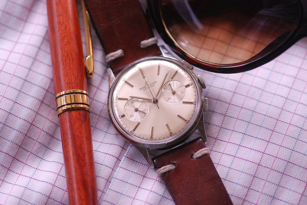 Thumbnail: 1950's OVERSIZED BREITLING GEVENE CHRONOGRAPH
