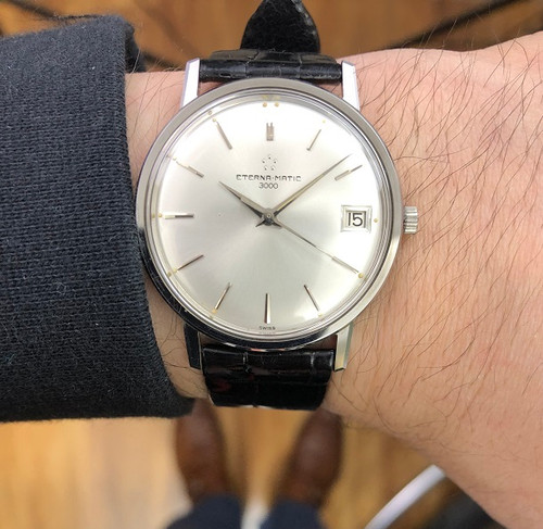 1960s ETERNA 腕時計　ETERNA MATIC　シルバー 1960 ETERNA-MATIC 3000 GENT'S WATCH | sftimepieces