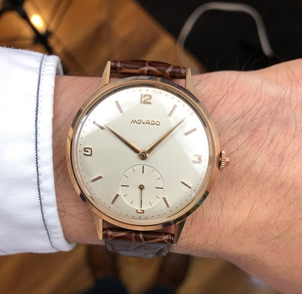 1950s JUMBO 18K MOVADO WATCH