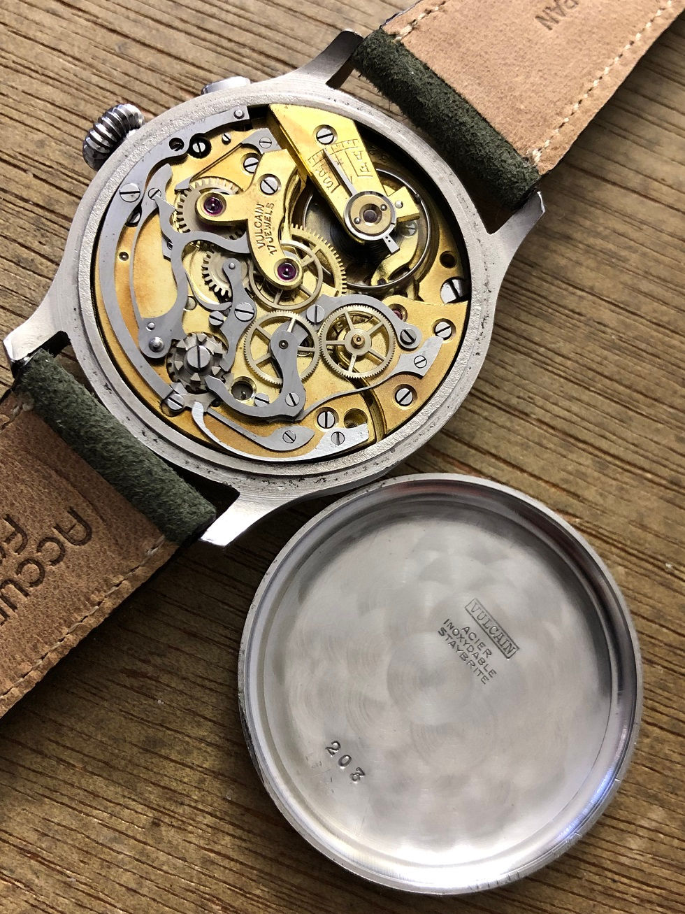Thumbnail: 1930s VULCAIN CHRONOMETRE CHRONOGRAPH WATCH