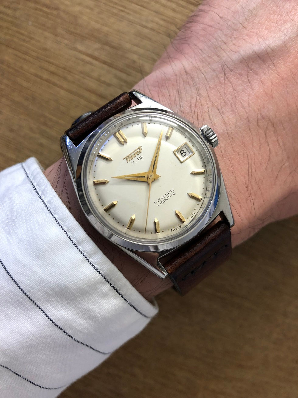 Thumbnail: 1958 TISSOT VISODATE AUTOMATIC WATCH
