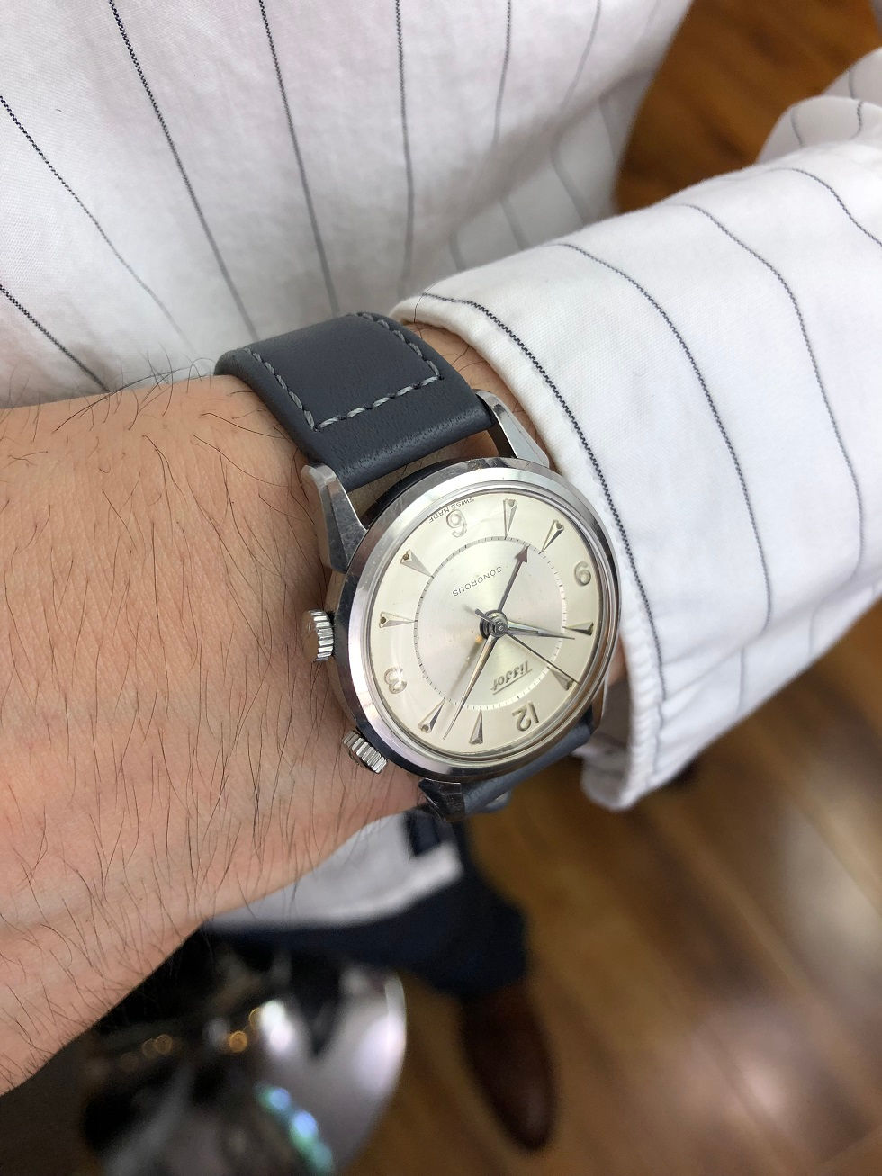 Thumbnail: 1959 TISSOT SONOROUS ALARM WATCH