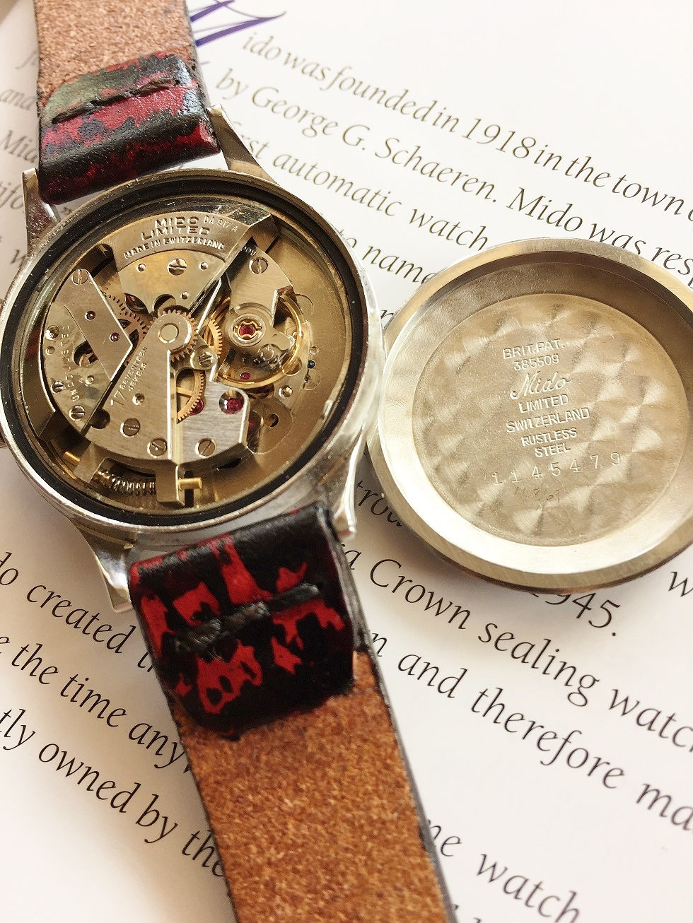 Thumbnail: 1952 MIDO MULTIFORT DATOMETER SS WATCH