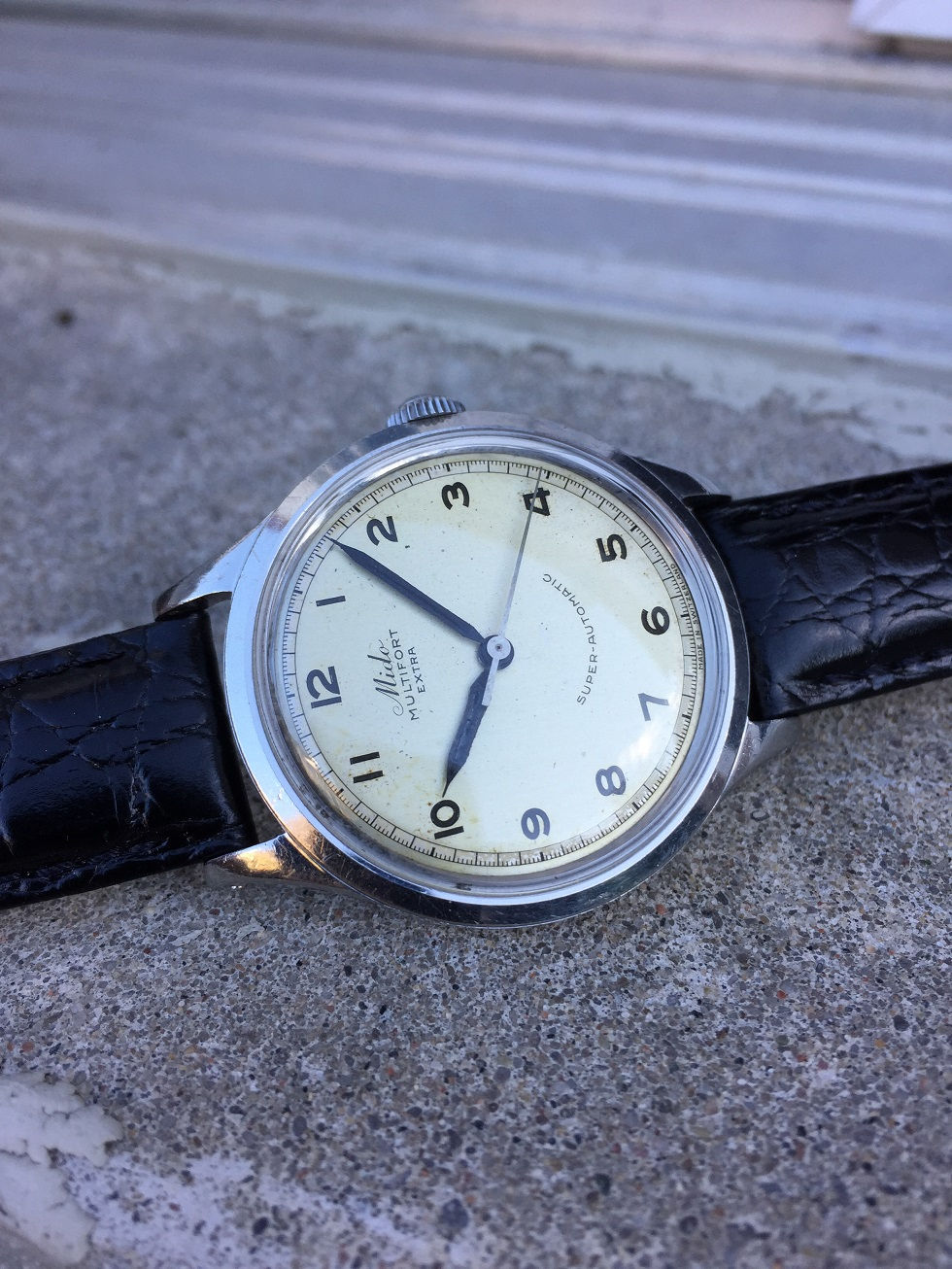 Thumbnail: 1952 MIDO MULTIFORT AUTOMATIC WATCH SS