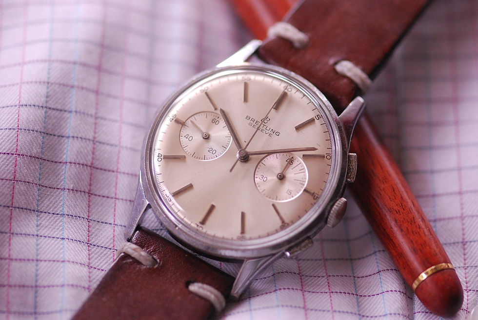 Thumbnail: 1950's OVERSIZED BREITLING GEVENE CHRONOGRAPH