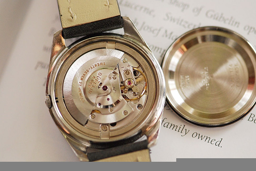 Thumbnail: 1970's Gubelin Day Date Calendar Automatic Watch