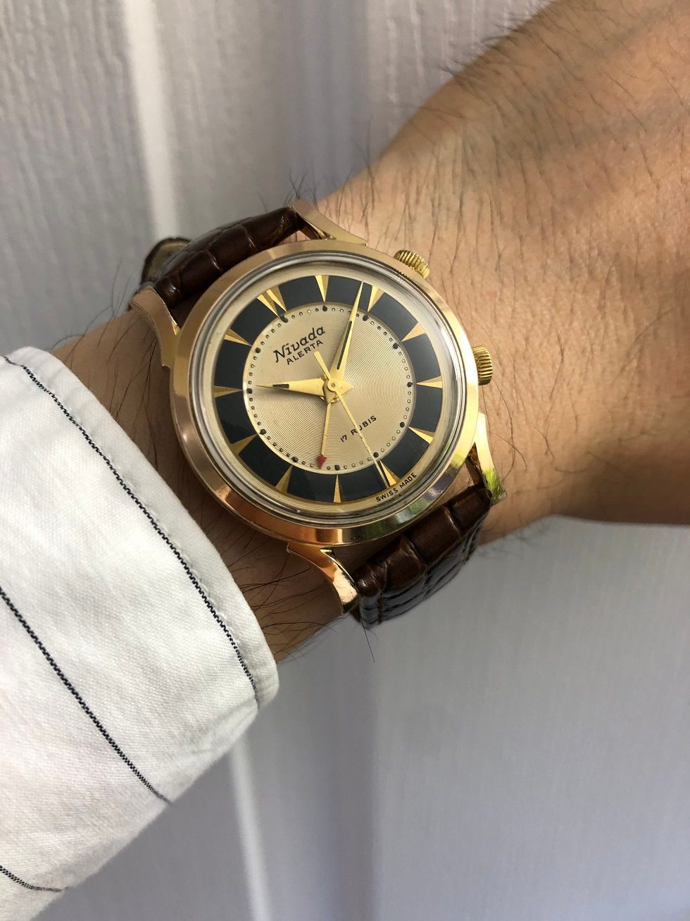 Thumbnail: 1950s NIVADA ALERTA ALARM WATCH